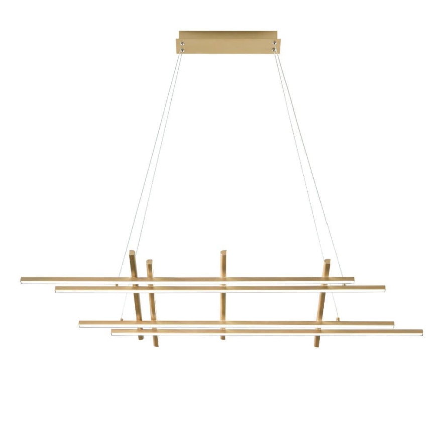 Ondaluce - dimmējams LED piekaramais gaismeklis uz kabeļa MOVIDA LED/114W/230V zelta