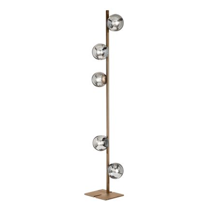 Ondaluce - Grīdas lampa MONILE 5xE14/10W/230V 170 cm zelta/balta