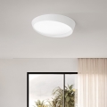 Ondaluce - LED aptumšojama griestu lampa HALF LED/25W/230V 3000/4000K Ø 38,5 cm balta
