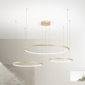 Ondaluce - LED aptumšojama lustra uz troses SOEL LED/28W/230V + LED/38W + LED/47W Ø 100/80/60 cm zelta