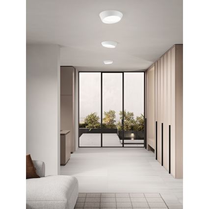 Ondaluce - LED aptumšojama griestu lampa HALF LED/25W/230V 3000/4000K Ø 38,5 cm balta