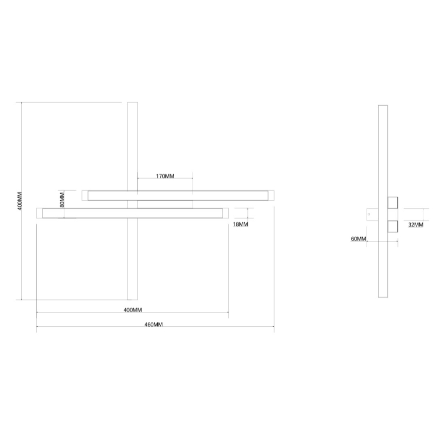 Ondaluce - LED aptumšojams sienas gaismeklis MOVIDA LED/20W/230V zelta