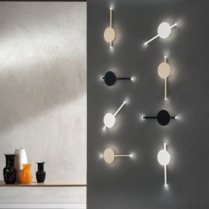 Ondaluce - LED ar regulējamu spilgtumu sienas gaismeklis JAMES LED/16W/230V balts