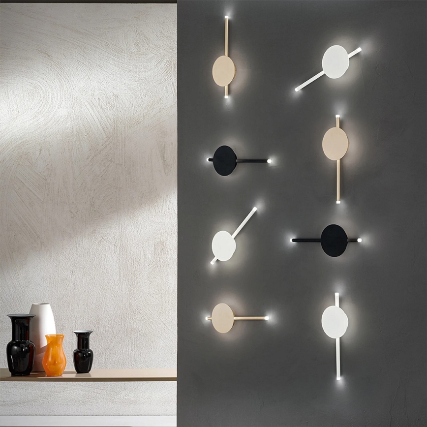 Ondaluce - LED ar regulējamu spilgtumu sienas gaismeklis JAMES LED/16W/230V balts