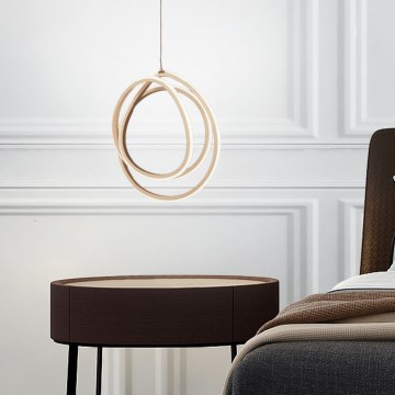 Ondaluce - LED dimējama lustra uz troses GOLDEN LED/28W/230V Ø 31,5 cm zelta krāsā