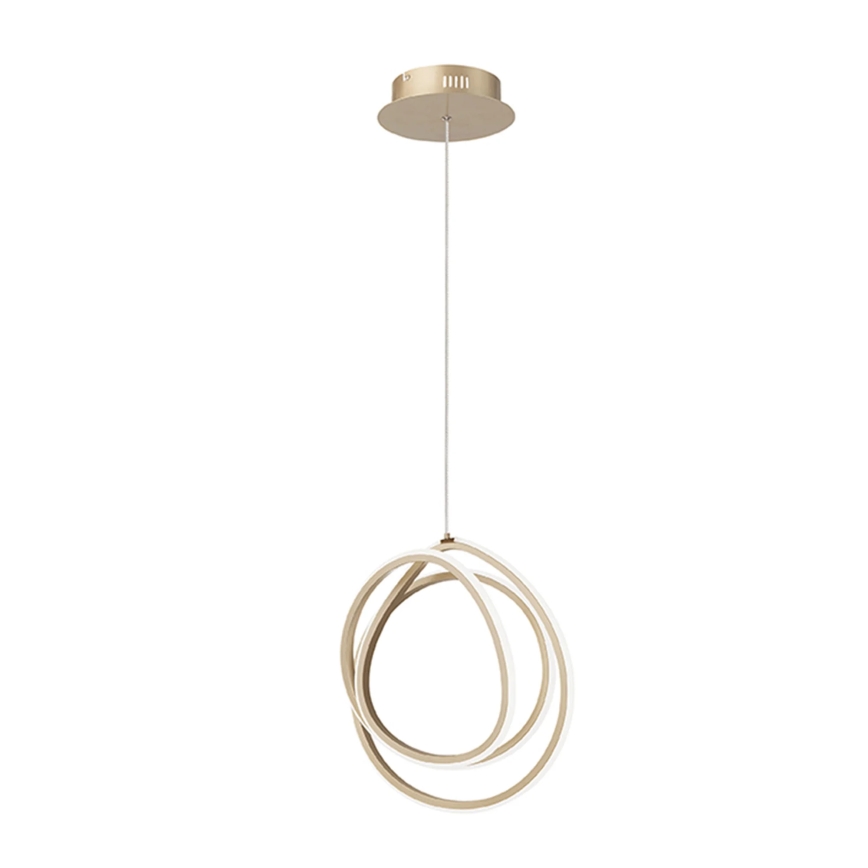 Ondaluce - LED dimējama lustra uz troses GOLDEN LED/28W/230V Ø 31,5 cm zelta krāsā
