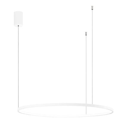 Ondaluce - LED dimmējama pakaramā lampa uz vada SOEL LED/38W/230V 3000/4000K Ø 80 cm balta