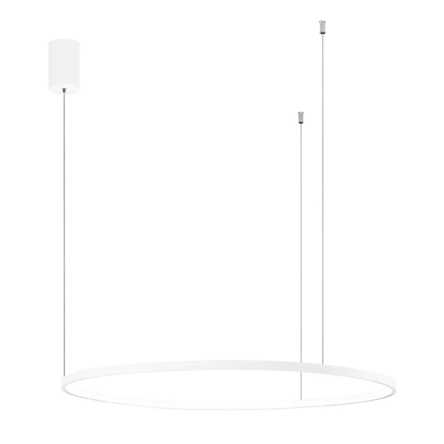 Ondaluce - LED dimmējama pakaramā lampa uz vada SOEL LED/38W/230V 3000/4000K Ø 80 cm balta