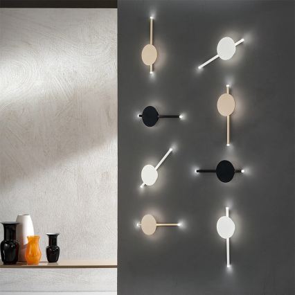 Ondaluce - LED dimējams sienas gaismeklis JAMES LED/16W/230V zeltains