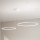 Ondaluce - LED dimmējama lustra uz kabeļa SOEL LED/28W/230V + LED/38W 3000/4000K Ø 80/60 cm balta