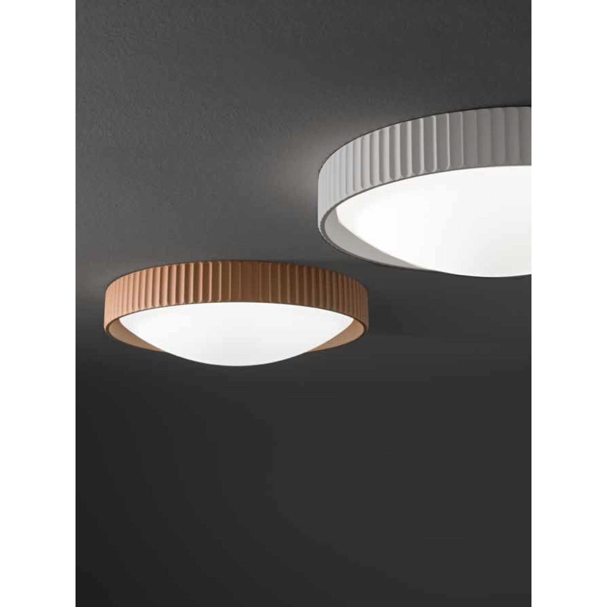 Ondaluce - LED griestu gaismeklis CONCRETE LED/20W/230V Ø 41 cm betons/pelēks