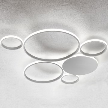 Ondaluce - LED griestu gaismeklis POIS LED/68W/230V ar regulējamu spilgtumu sudraba