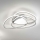 Ondaluce - LED griestu gaismeklis ROSE LED/60W/230V 50x54 cm sudraba, ar regulējamu spilgtumu