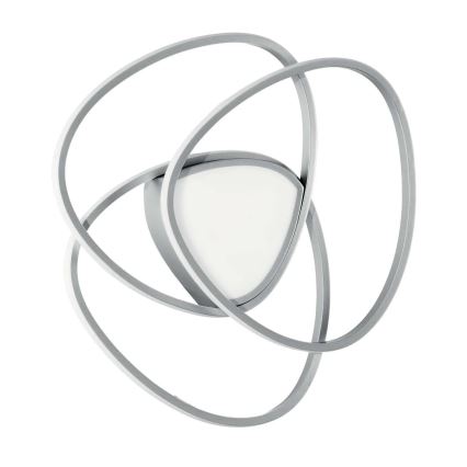 Ondaluce - LED griestu gaismeklis ROSE LED/60W/230V 50x54 cm sudraba, ar regulējamu spilgtumu