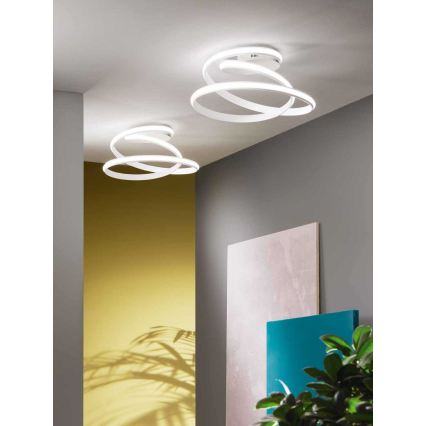 Ondaluce - LED griestu gaismeklis VUELTA LED/37W/230V ar regulējamu spilgtumu Ø 55 cm balts