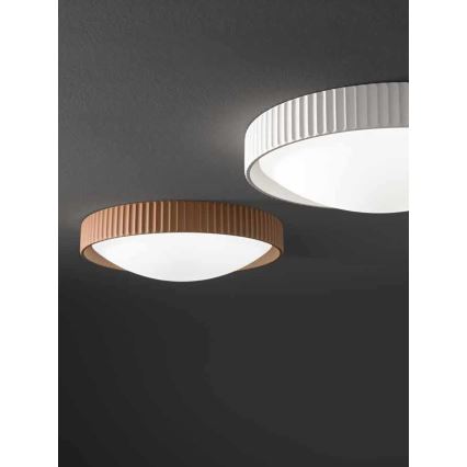 Ondaluce - LED griestu lampa CONCRETE LED/20W/230V Ø 41 cm betons/brūna