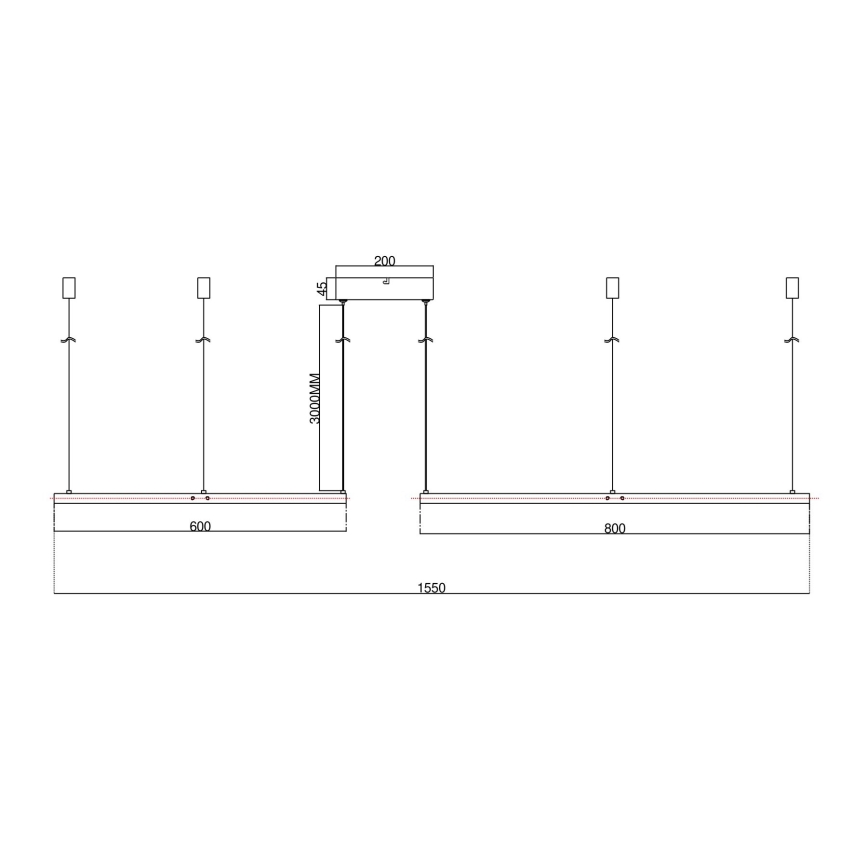 Ondaluce - LED lustra ar regulējamu spilgtumu uz kabeļa SOEL LED/28W/230V + LED/38W + LED/47W Ø 100/80/60 cm balta