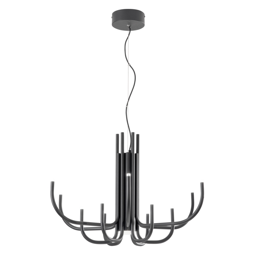 Ondaluce - LED regulējama piekaramā lustra uz stieples NOUVEAU LED/35W/230V Ø78 cm melna