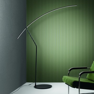 Ondaluce - LED regulējamā stāvlampa FOLAGA LED/30W/230V 190 cm melna