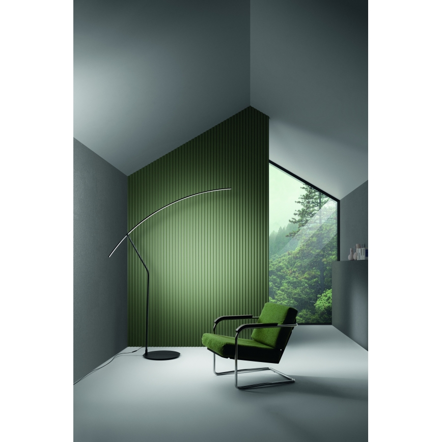 Ondaluce - LED regulējamā stāvlampa FOLAGA LED/30W/230V 190 cm melna