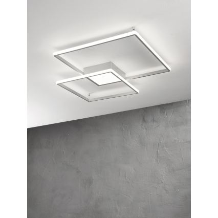Ondaluce - LED regulējams griestu gaismeklis DOWEL LED/46W/230V sudraba