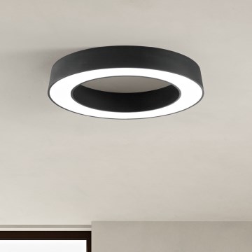 Ondaluce - LED regulējams griestu gaismeklis GLOBUS LED/80W/230V 3000/4000K Ø 100 cm melns