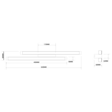 Ondaluce - LED regulējams sienas gaismeklis MOVIDA LED/16W/230V zelta krāsas