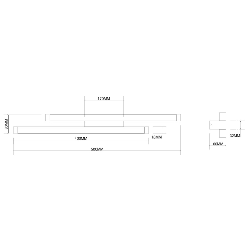 Ondaluce - LED regulējams sienas gaismeklis MOVIDA LED/16W/230V zelta krāsas