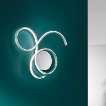 Ondaluce - LED regulējams sienas gaismeklis TWIST LED/57W/230V balts