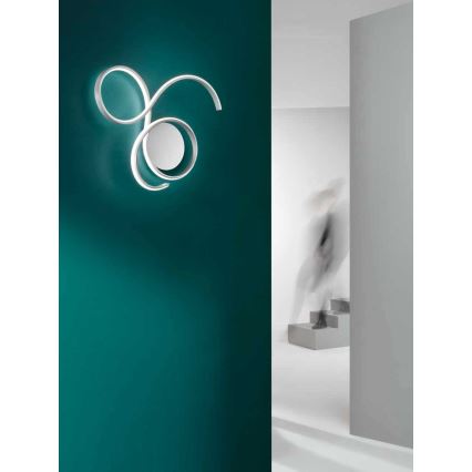 Ondaluce - LED regulējams sienas gaismeklis TWIST LED/57W/230V balts