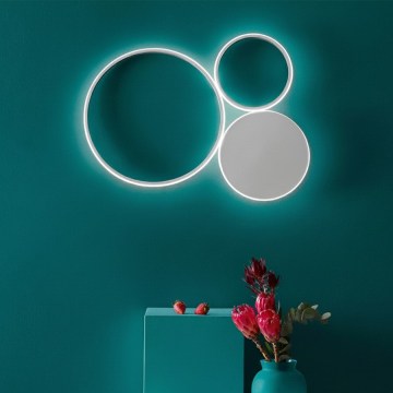 Ondaluce - LED sienas gaismeklis ar regulējamu spilgtumu POIS LED/42W/230V sudraba