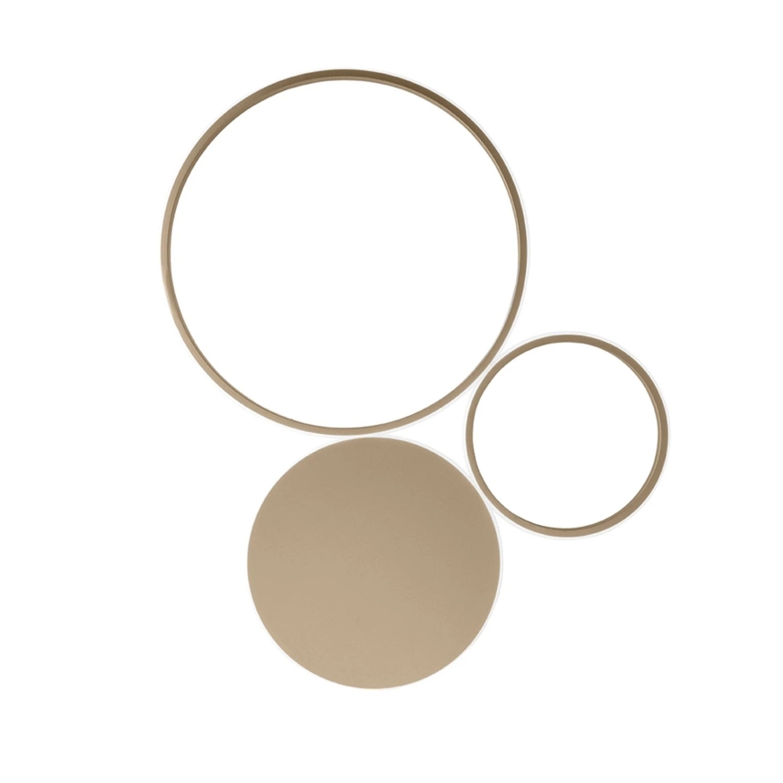 Ondaluce - LED sienas gaismeklis ar regulējamu spilgtumu POIS LED/42W/230V zelta krāsā