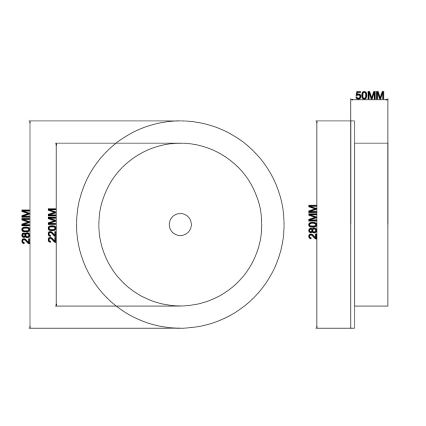 Ondaluce - LED sienas gaismeklis JOKEY LED/10W/230V zelta/caurspīdīgs