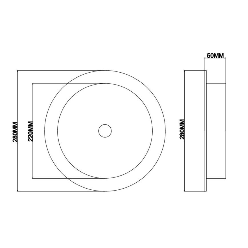 Ondaluce - LED sienas gaismeklis JOKEY LED/10W/230V zelta/caurspīdīgs