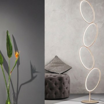 Ondaluce - LED stāvlampa ar regulējamu spilgtumu RICE LED/38W/230V zelta