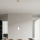 Ondaluce - Pakaramā lampa ar vadu THELMA 1xE27/15W/230V Ø 19 cm zeltaina/caurspīdīga