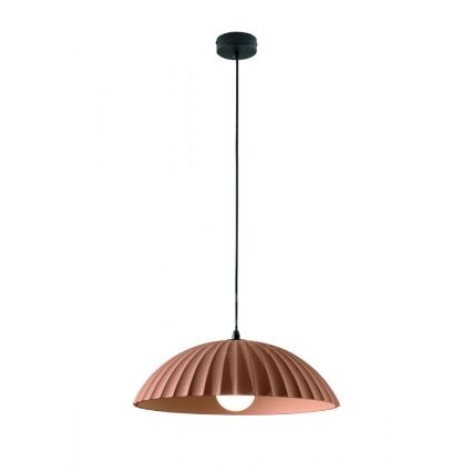 Ondaluce - pakaramā lampa uz vada RUSTIC 1xE27/15W/230V Ø 50 cm betons/brūns