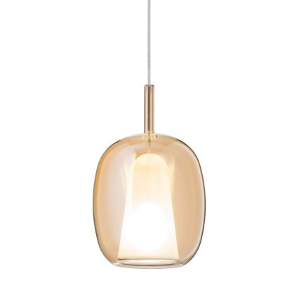 Ondaluce - Pakaramais gaismeklis ar vadu THELMA 1xE27/15W/230V Ø 19,5 cm zelta/dūmakaini bēšs
