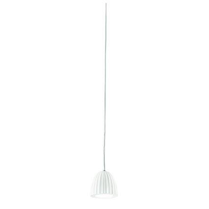 Ondaluce - Pakaramais gaismeklis uz kabeļa CONCRETE 1xGU10/7,5W/230V Ø 10,5 cm betons/balts