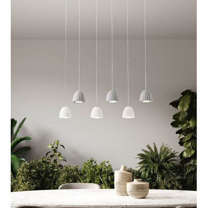 Ondaluce - Piekaramā lampa ar vadu CONCRETE 1xGU10/7,5W/230V Ø 10,5 cm betona pelēkā