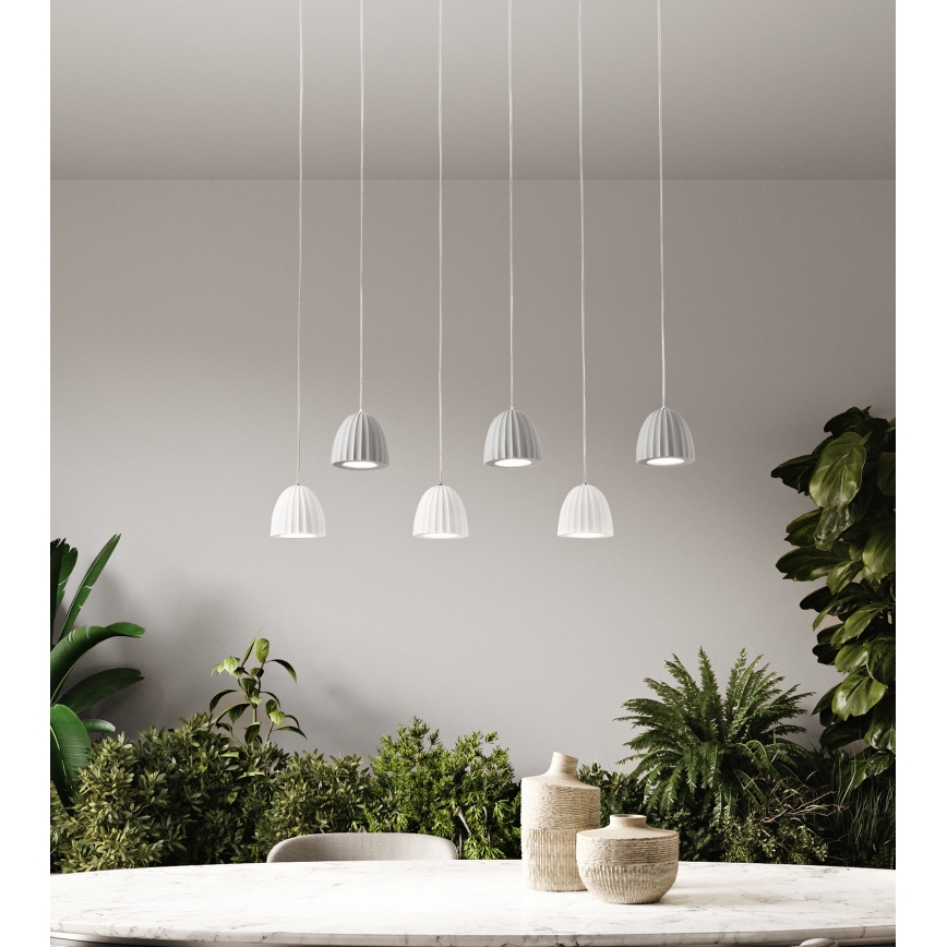 Ondaluce - Piekaramā lampa ar vadu CONCRETE 1xGU10/7,5W/230V Ø 10,5 cm betona pelēkā