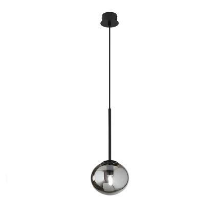 Ondaluce - Piekaramā lampa JEWEL 1xE14/10W/230V Ø 17 cm dūmakaini melna