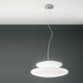 Ondaluce - Piekaramā lustra uz troses PAGODA 3xE27/15W/230V + 2xE27/15W Ø 50 cm balta