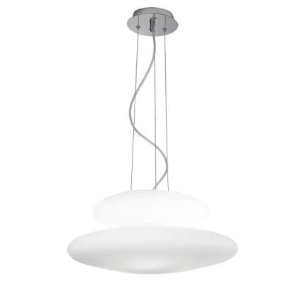 Ondaluce - Piekaramā lustra uz troses PAGODA 3xE27/15W/230V + 2xE27/15W Ø 50 cm balta