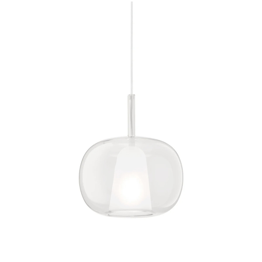 Ondaluce - Piekaramā lustra uz vada THELMA 1xE27/15W/230V Ø 25 cm zeltaina/caurspīdīga