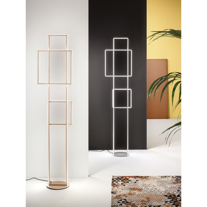 Ondaluce - regulējama LED grīdas lampa DOWEL LED/77W/230V zelta