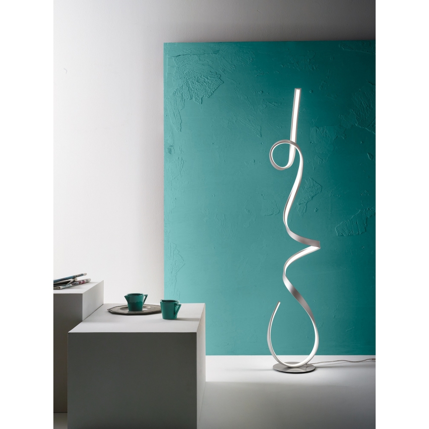 Ondaluce - regulējama LED grīdas lampa LUMEN LED/30W/230V sudraba