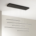 Ondaluce - regulējama LED lustra uz troses GENIUS LED/72W/230V melna