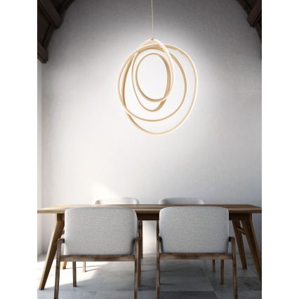 Ondaluce - regulējama LED lustra uz troses GOLDEN LED/50W/230V Ø 50 cm zelta
