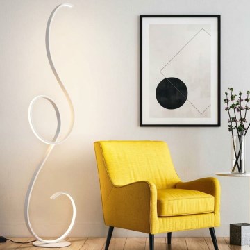 Ondaluce - regulējama LED stāvlampa FLOK LED/44W/230V 152 cm balta